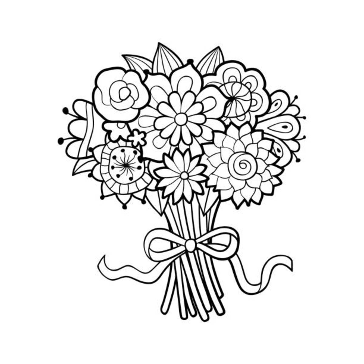 printable coloring pages of flowers
