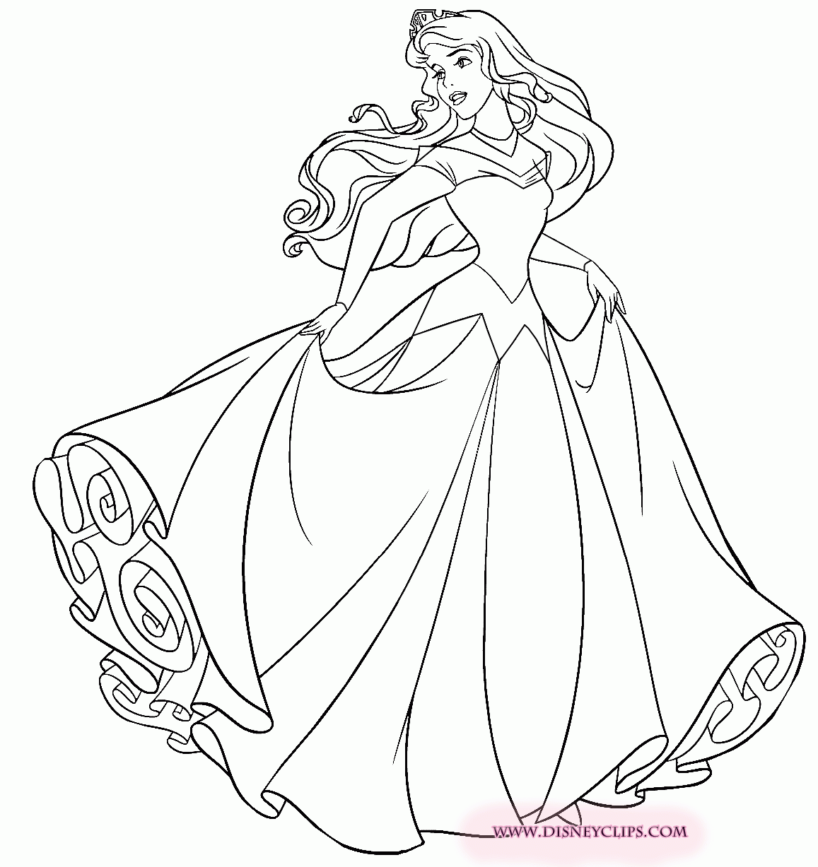 Printable Coloring Pages Of Aurora Coloring Home
