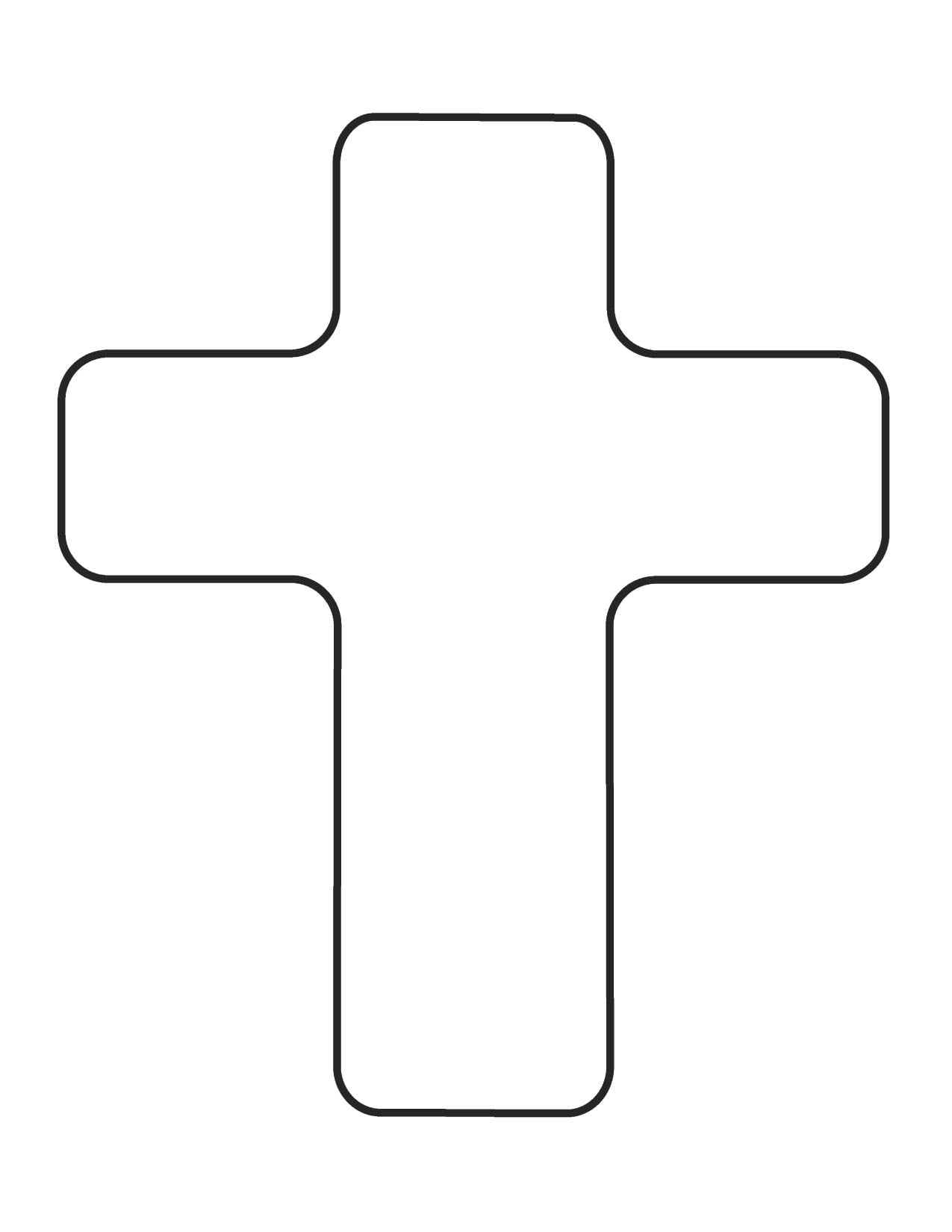 free printable cross template
