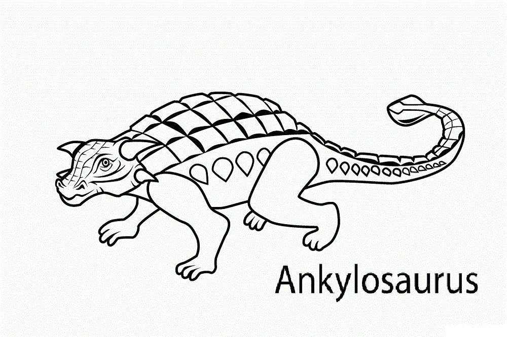 Printable Dinosaur Coloring Pages With Names Coloring Book