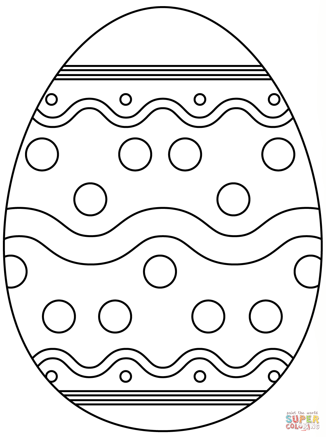 printable coloring pages of easter eggs