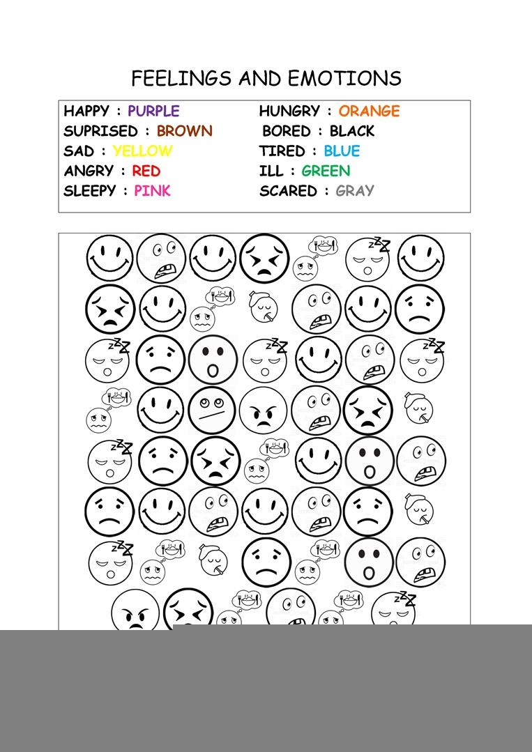 printable emotions worksheet pdf