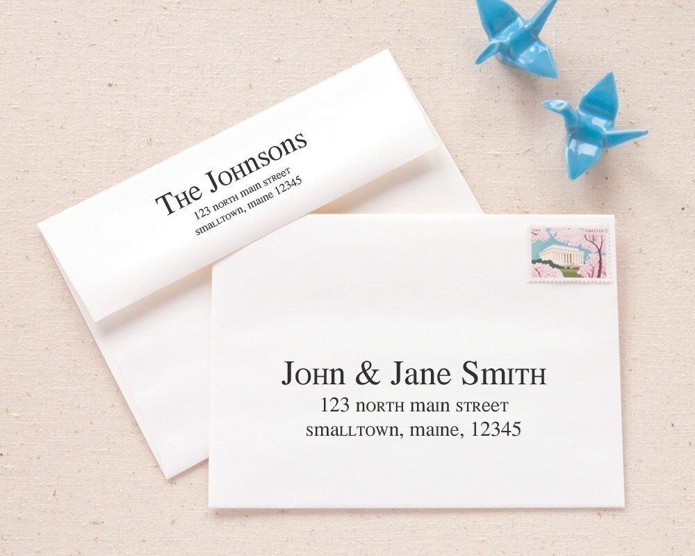 Printable Envelope Address Template Simple Modern Envelope Addressing 