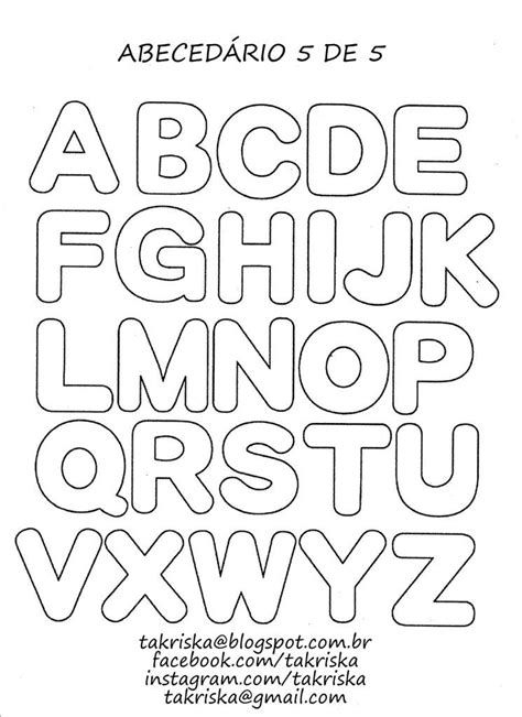 free printable templates for alphabet letters