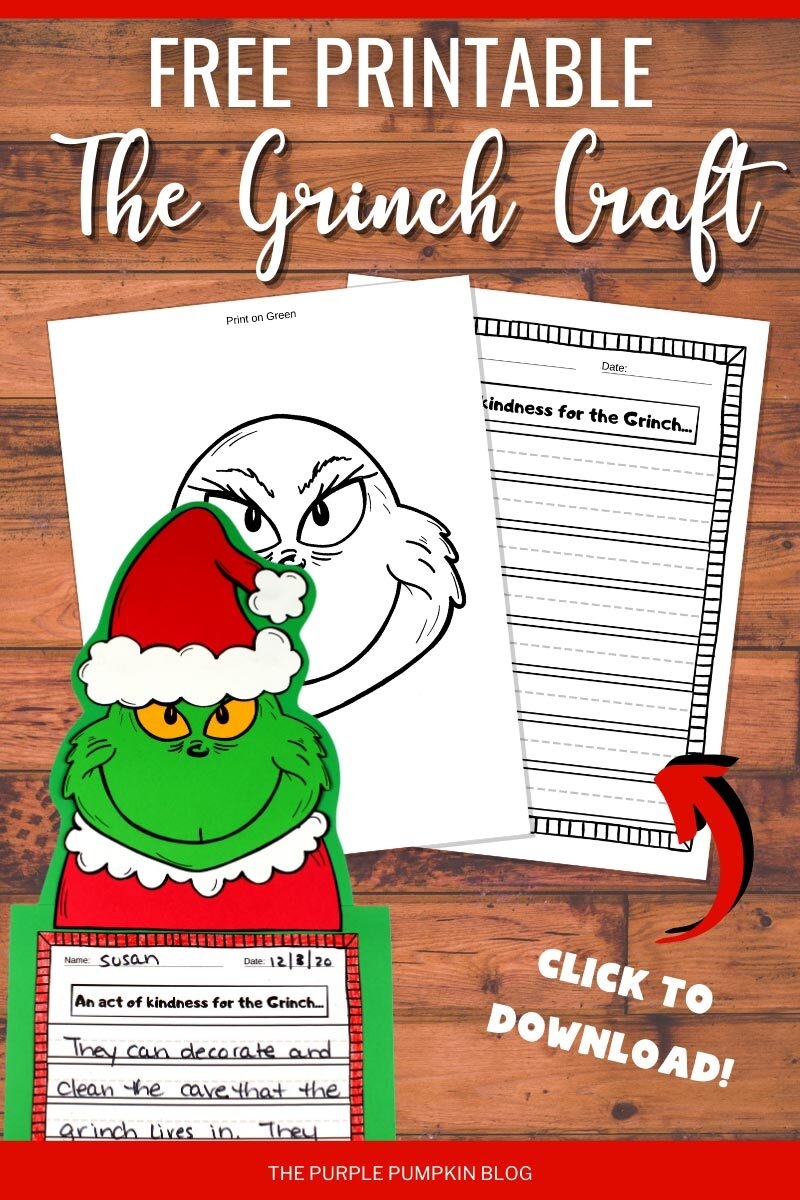Printable Grinch Crafts