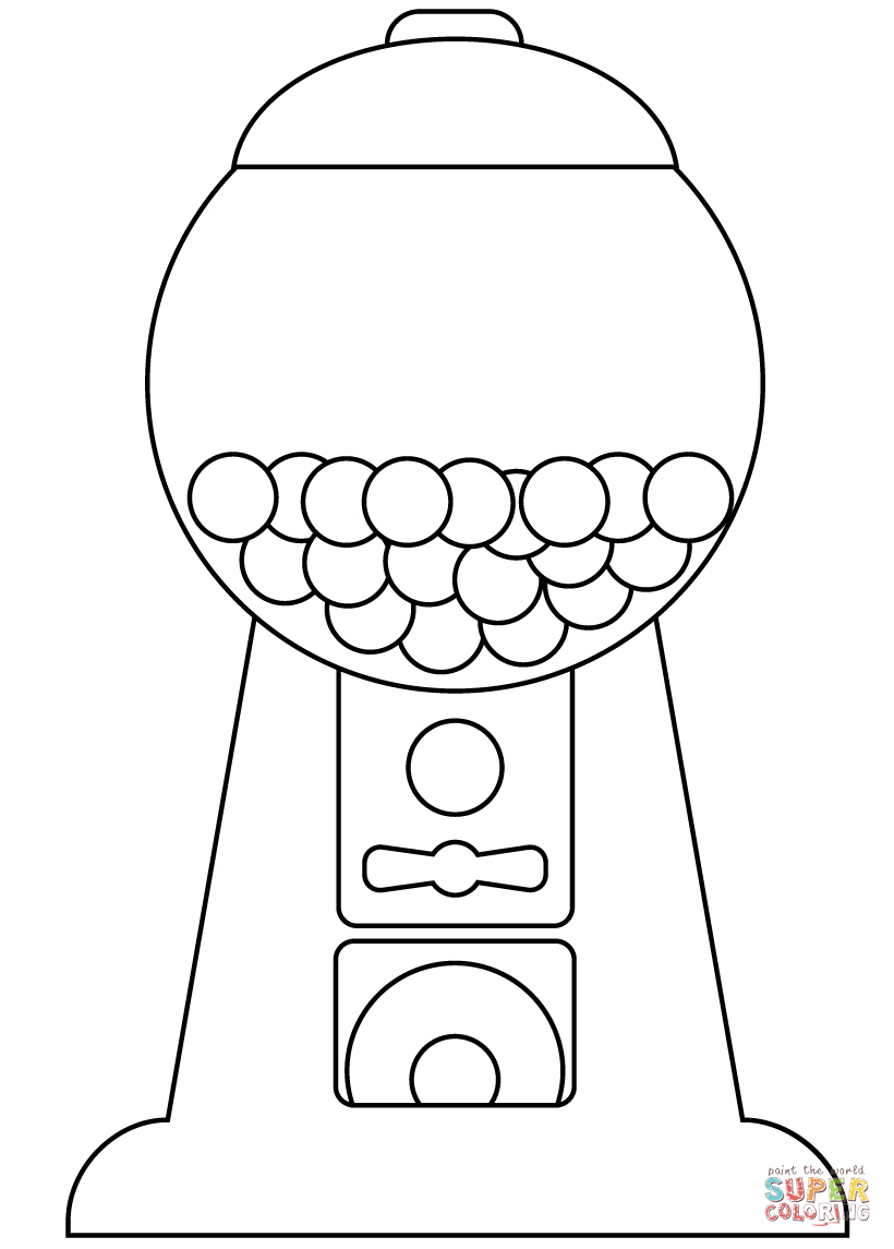 Printable Gumball Machine Template Printable Templates Online By Paul
