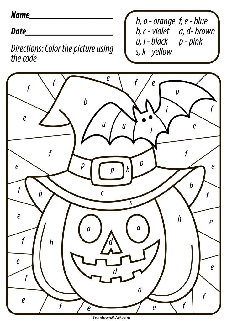 printable halloween pictures in color