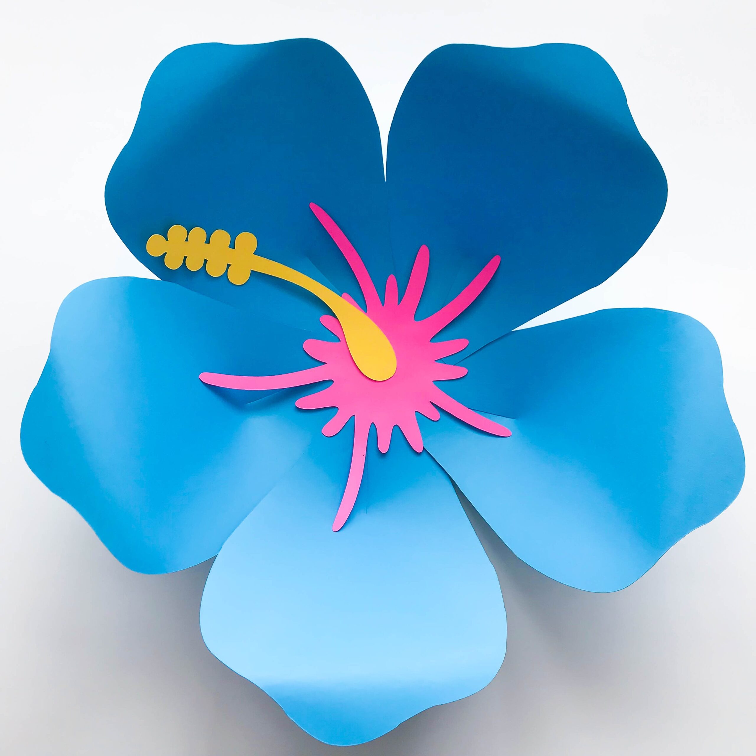 Printable Hibiscus Paper Flower Template Free Printable Templates
