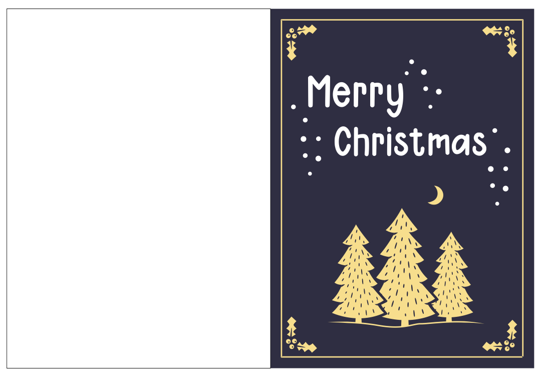 Printable Holiday Card Templates Mightyprintingdeals