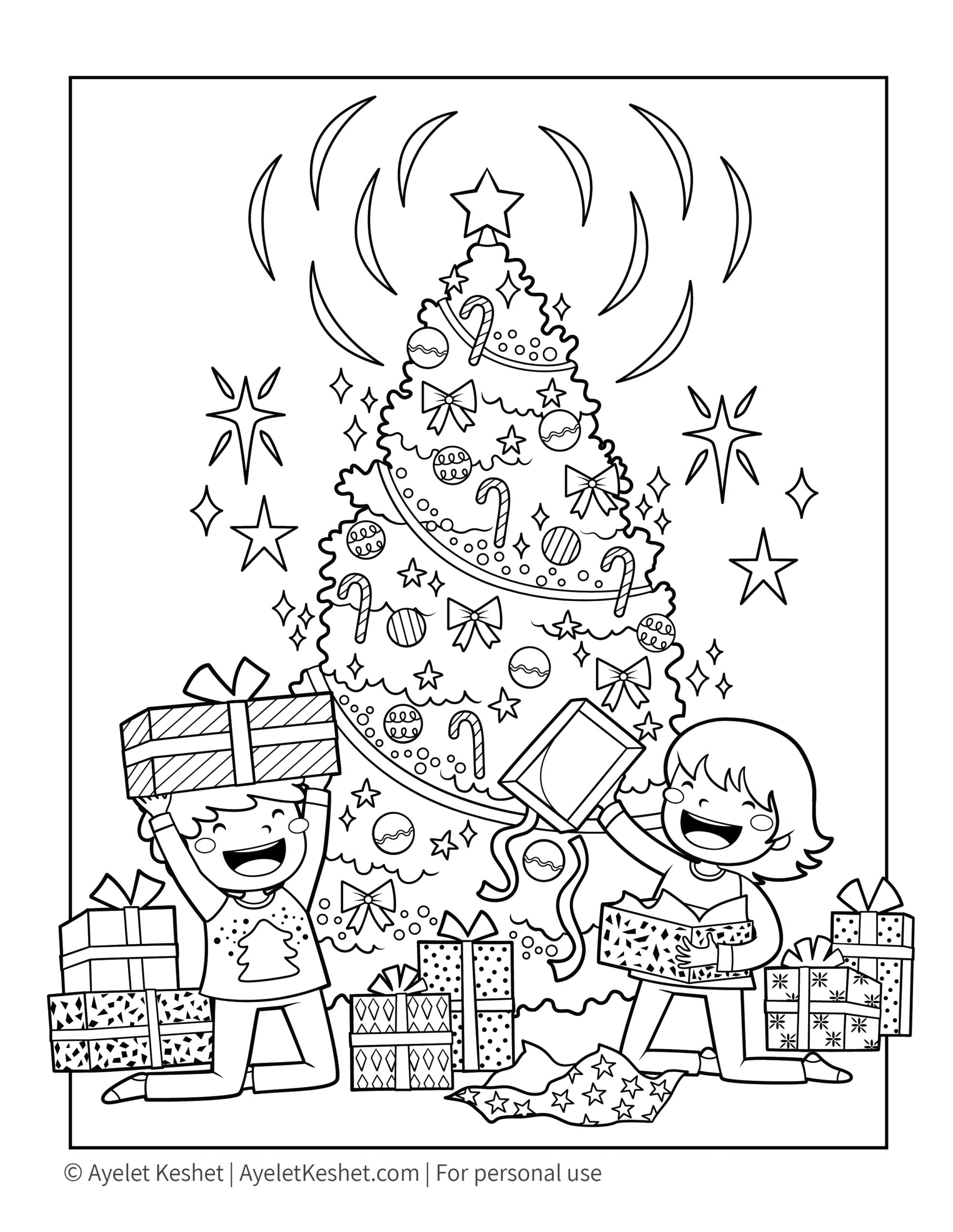 printable holiday coloring pages free