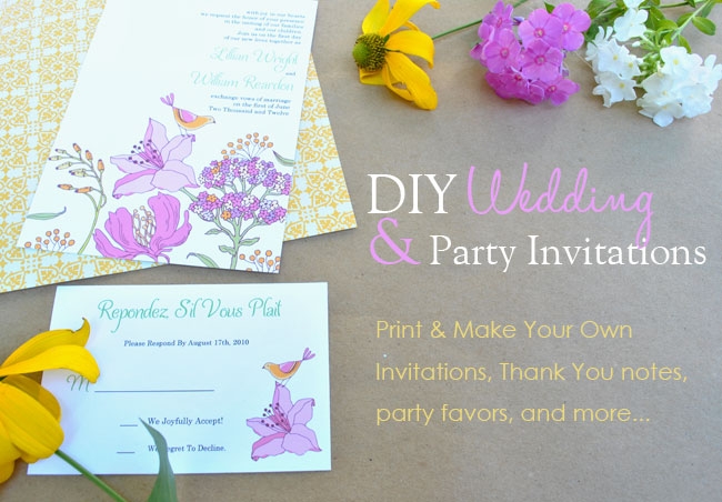 Printable Invitation Templates Birthday Baby Shower Wedding 