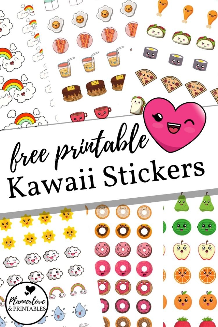 Printable Kawaii Stickers
