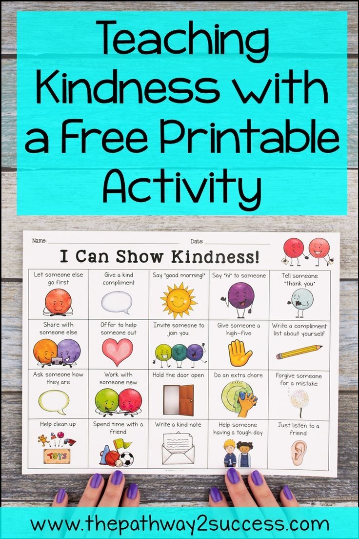 free kindness activities for kids printable