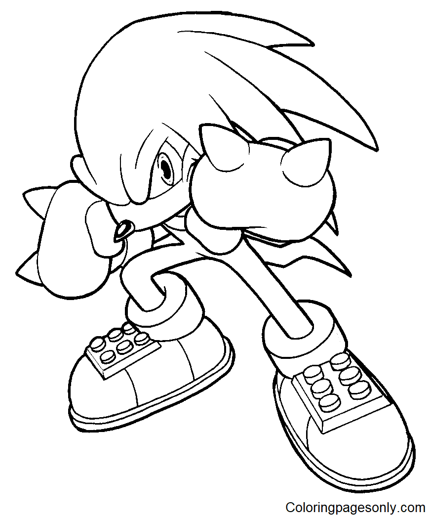 Printable Knuckles Coloring Page Free Printable Coloring Pages