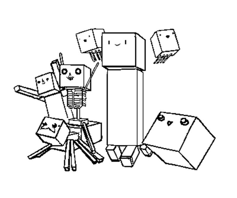Printable Coloring Pages Minecraft