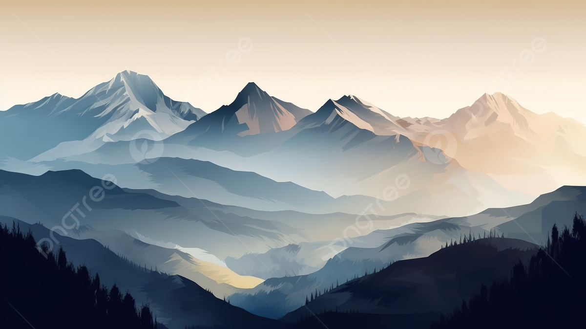 Printable Mountain Mountain Scenery Sheets Berge Ausmalbilder Color 