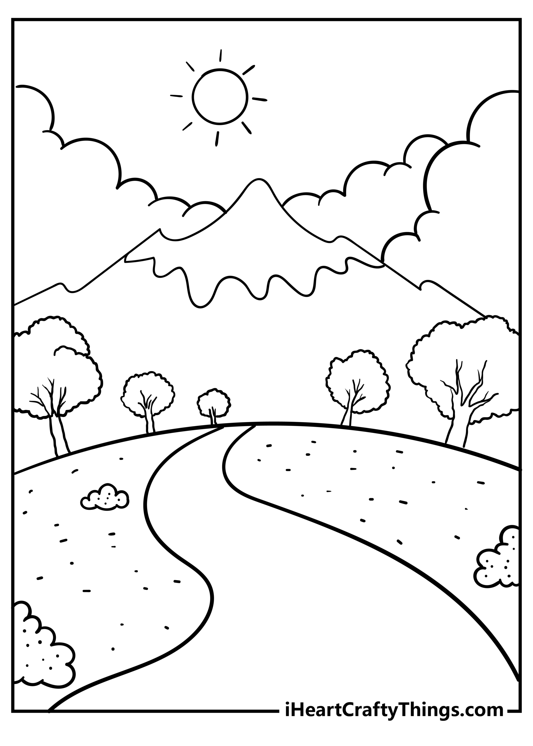 printable nature pictures to color