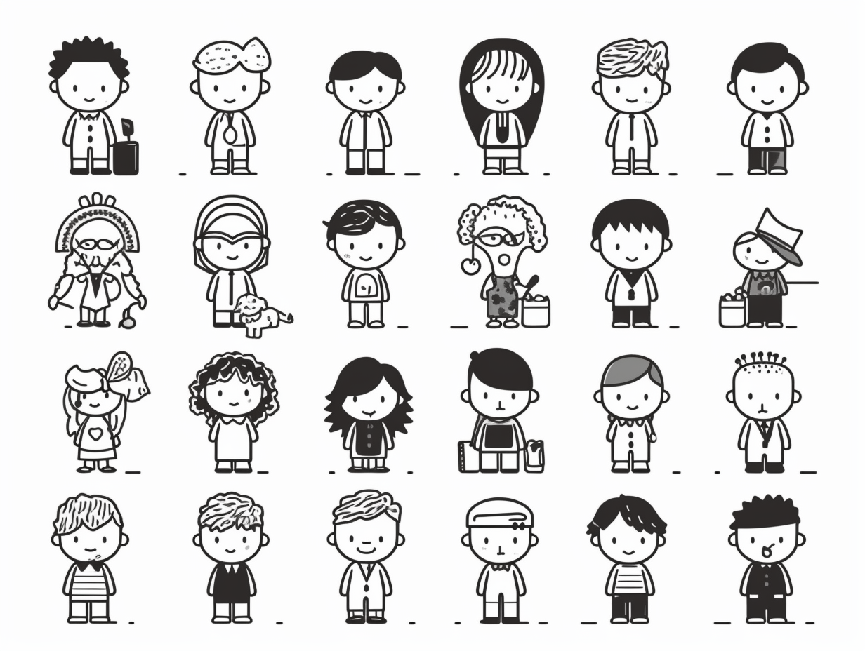 Printable People Coloring Page Coloring Page