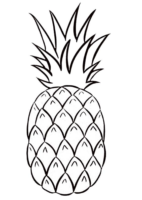 Pineapple Coloring Page