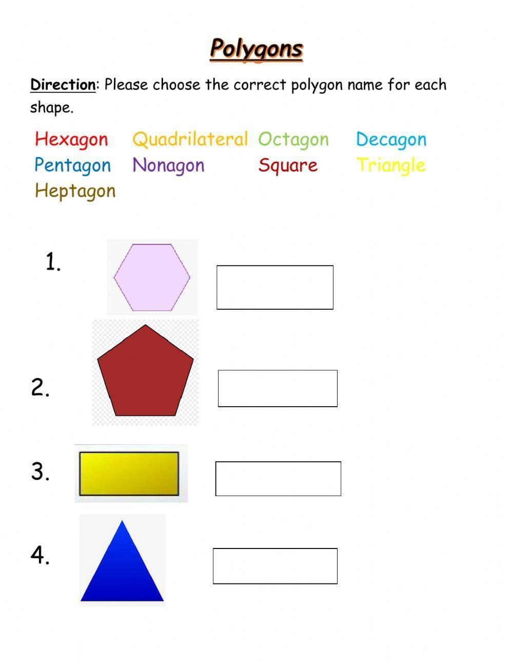 Printable Polygon Worksheets Part Five KidsPressMagazine 