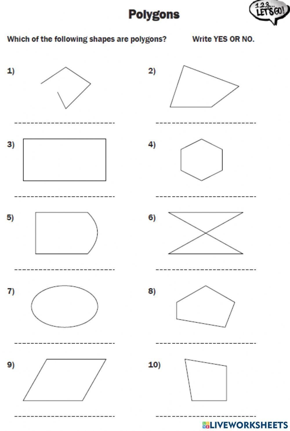 Printable Polygon Worksheets Part One KidsPressMagazine