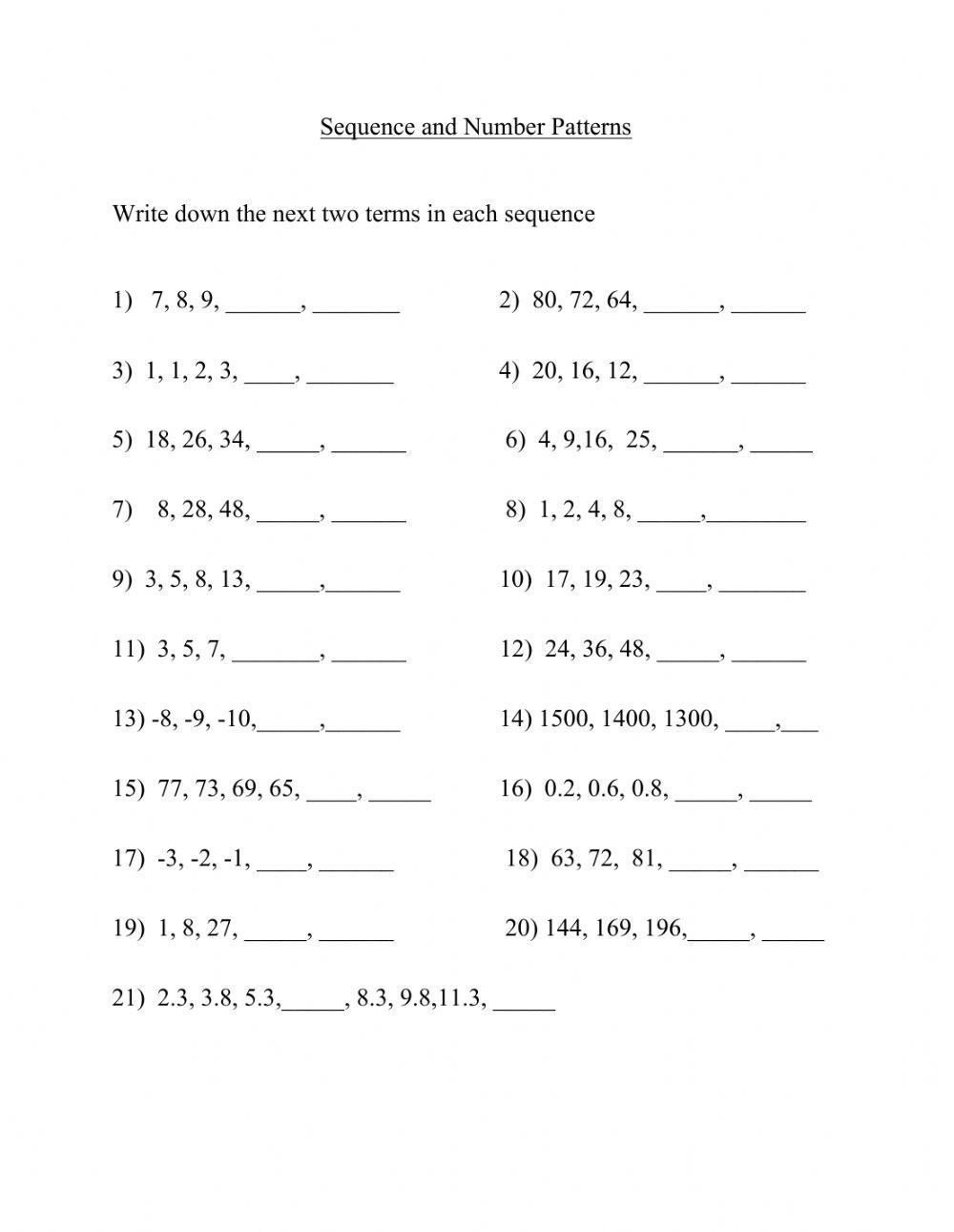 Printable Primary Math Worksheet For Math Grades 1 To 6 Based On 