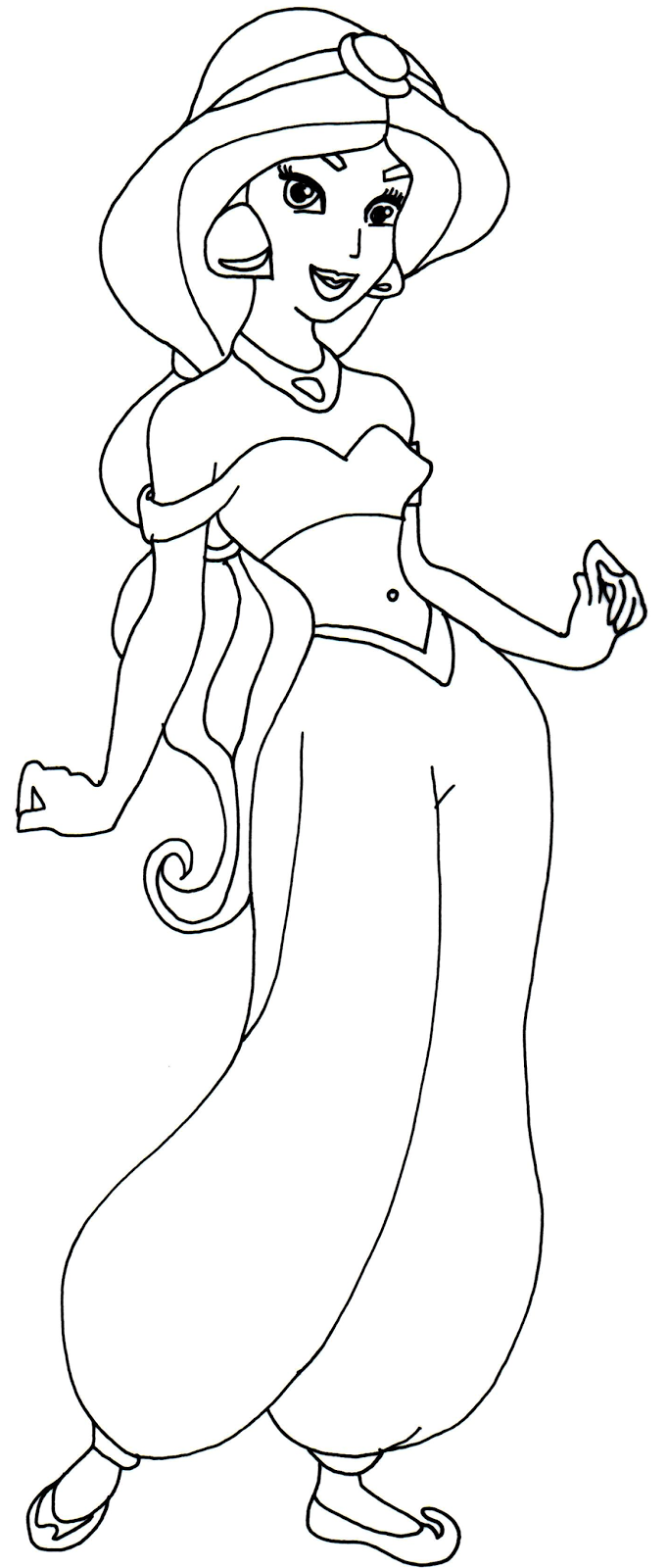 Disney Jasmine Coloring Pages