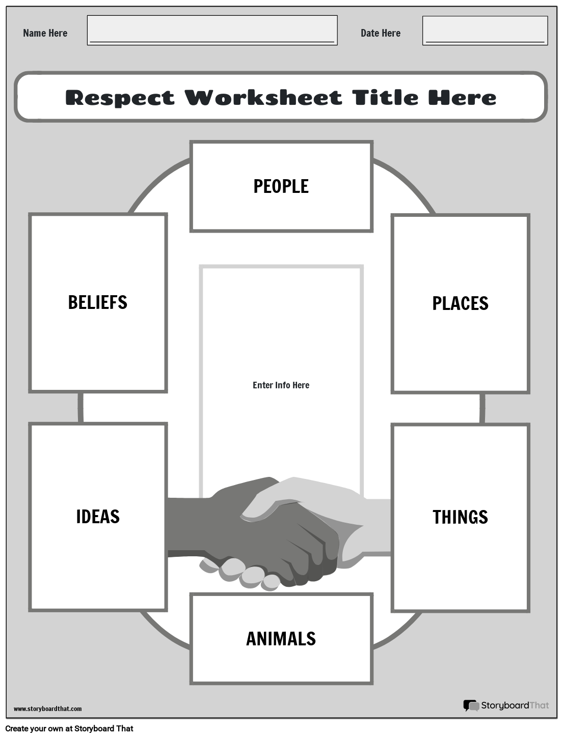 Printable Respect Activities Worksheets Library