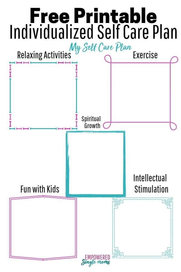 Printable Self Care Plan Worksheet Pdf For A Well Online Diary Sales 