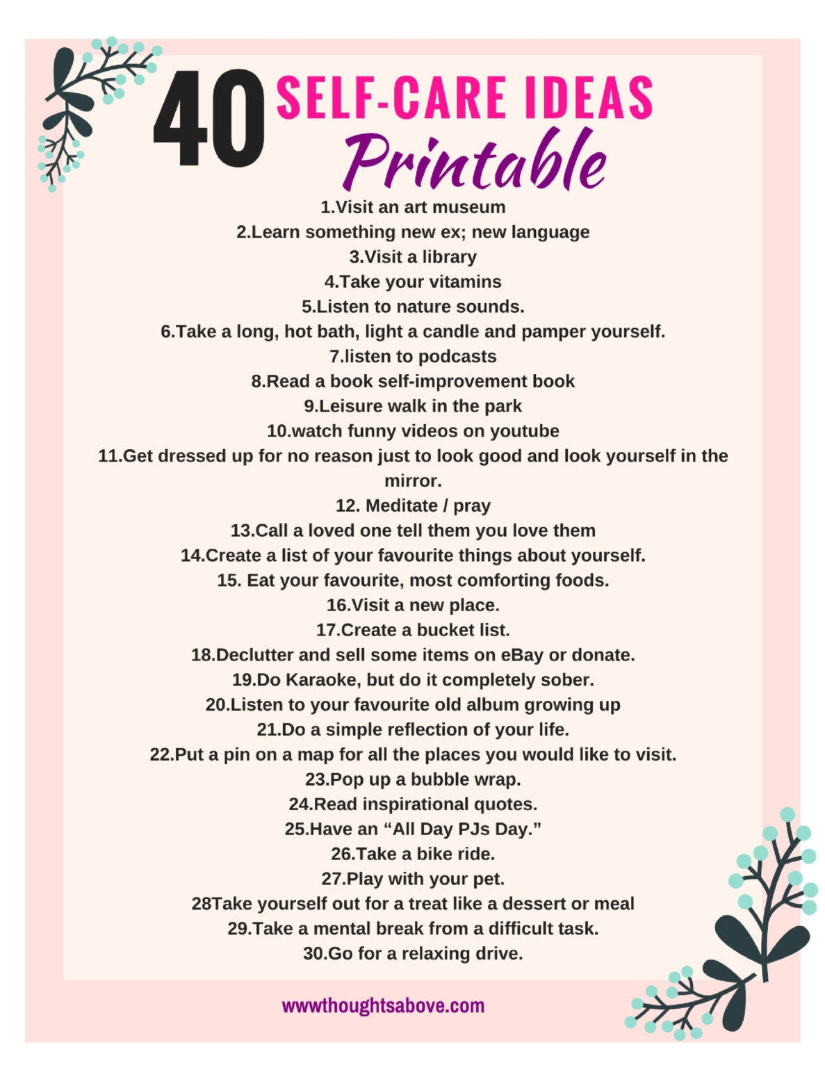 self worth worksheets pdf