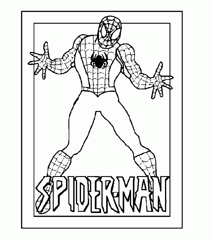 Spiderman Printables Coloring Pages