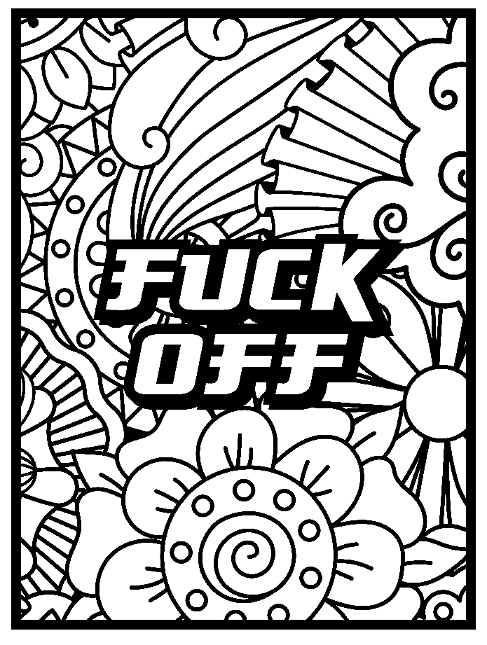 free printable swear word coloring pages