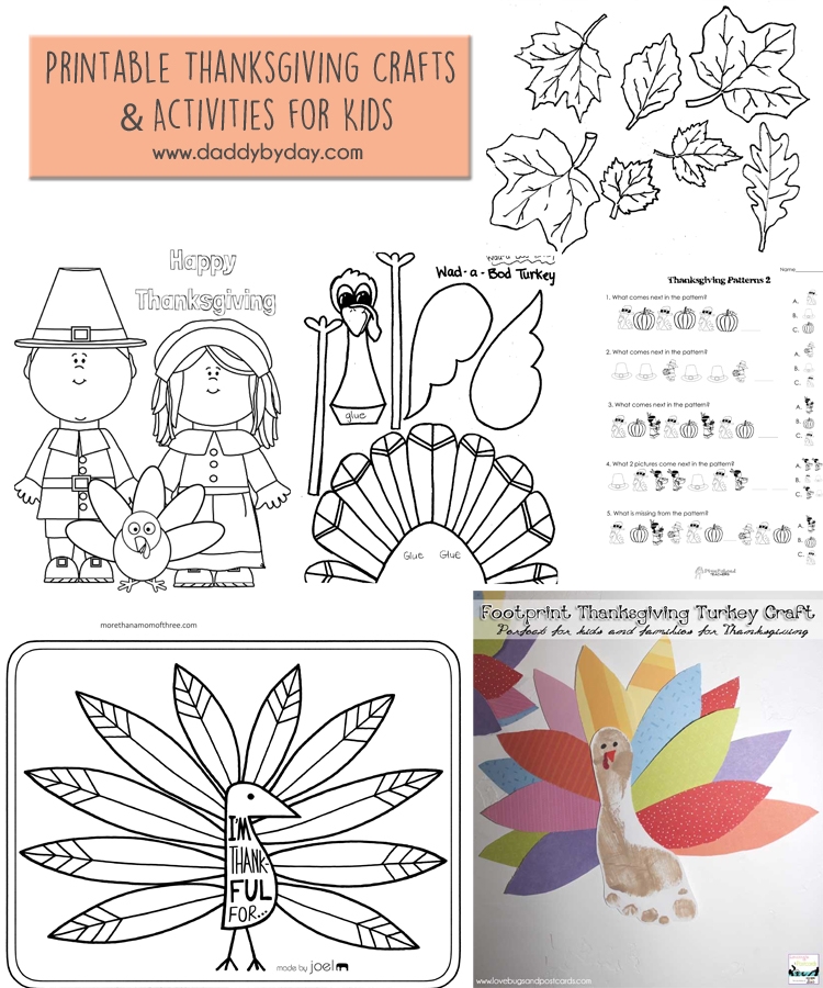 printable thanksgiving crafts for adults