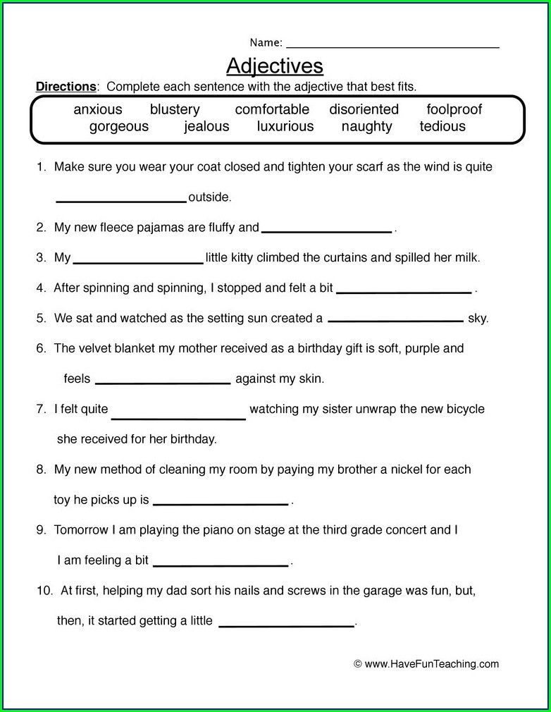 printable worksheet for class 1