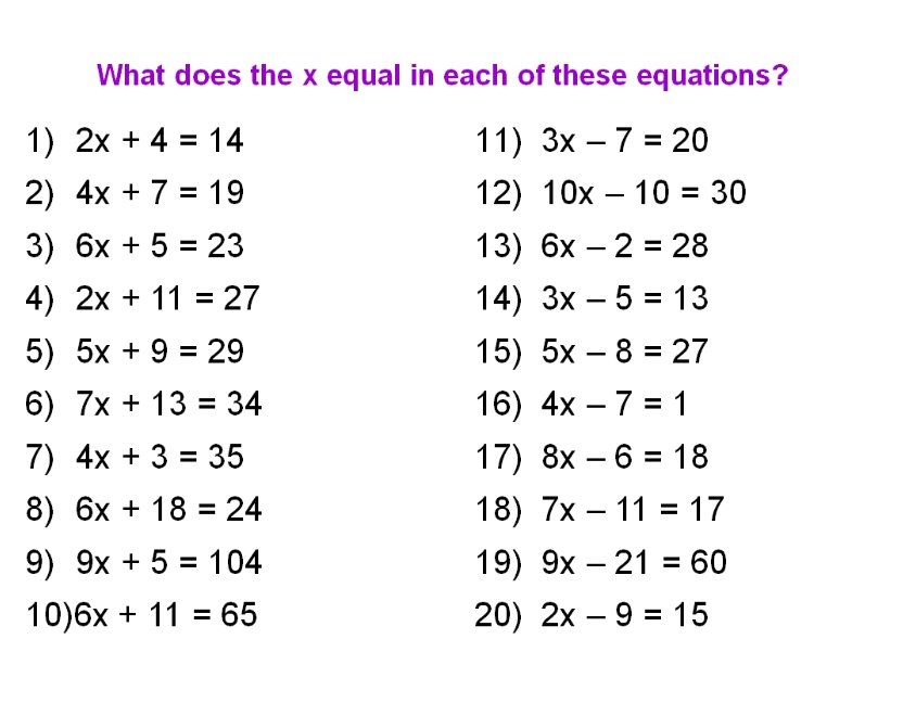 Printables 2 Step Algebra Equations Worksheets Tempojs Thousands Of 
