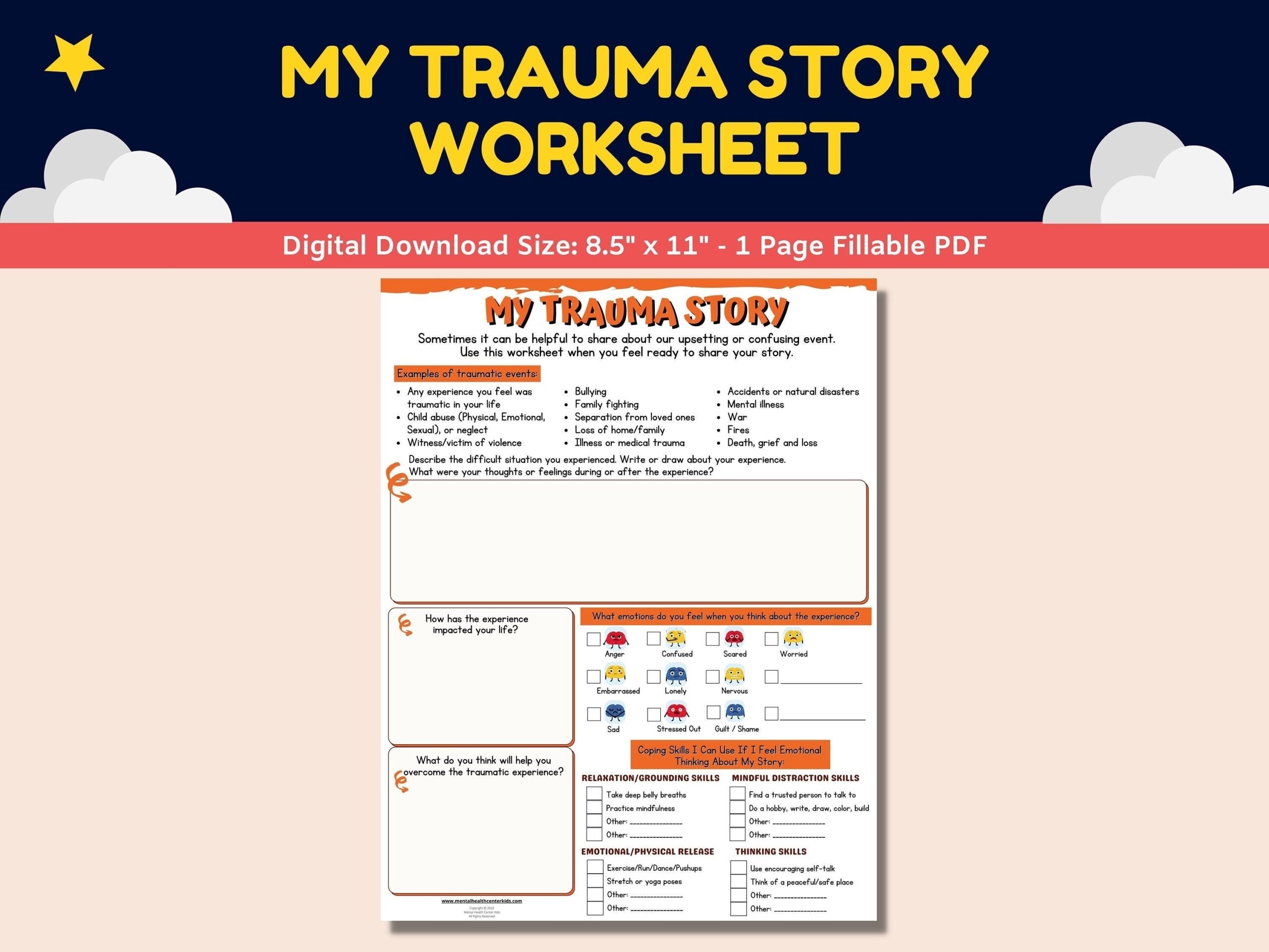 Ptsd Coping Skills Worksheets Coping Skills Worksheets