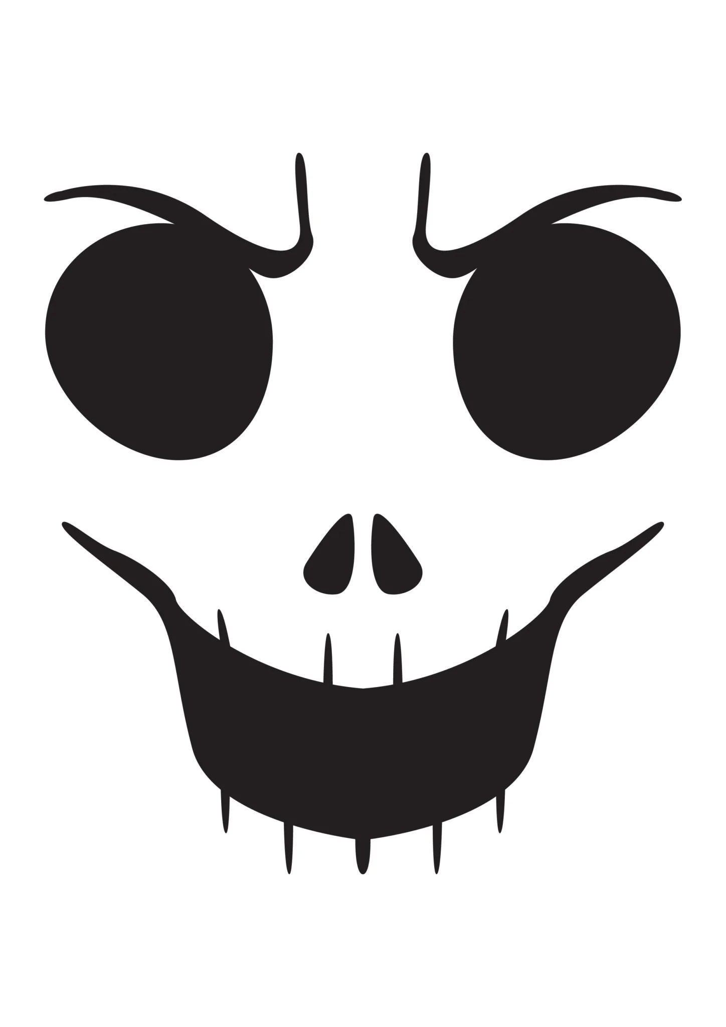 pumpkin face template free printable pdf