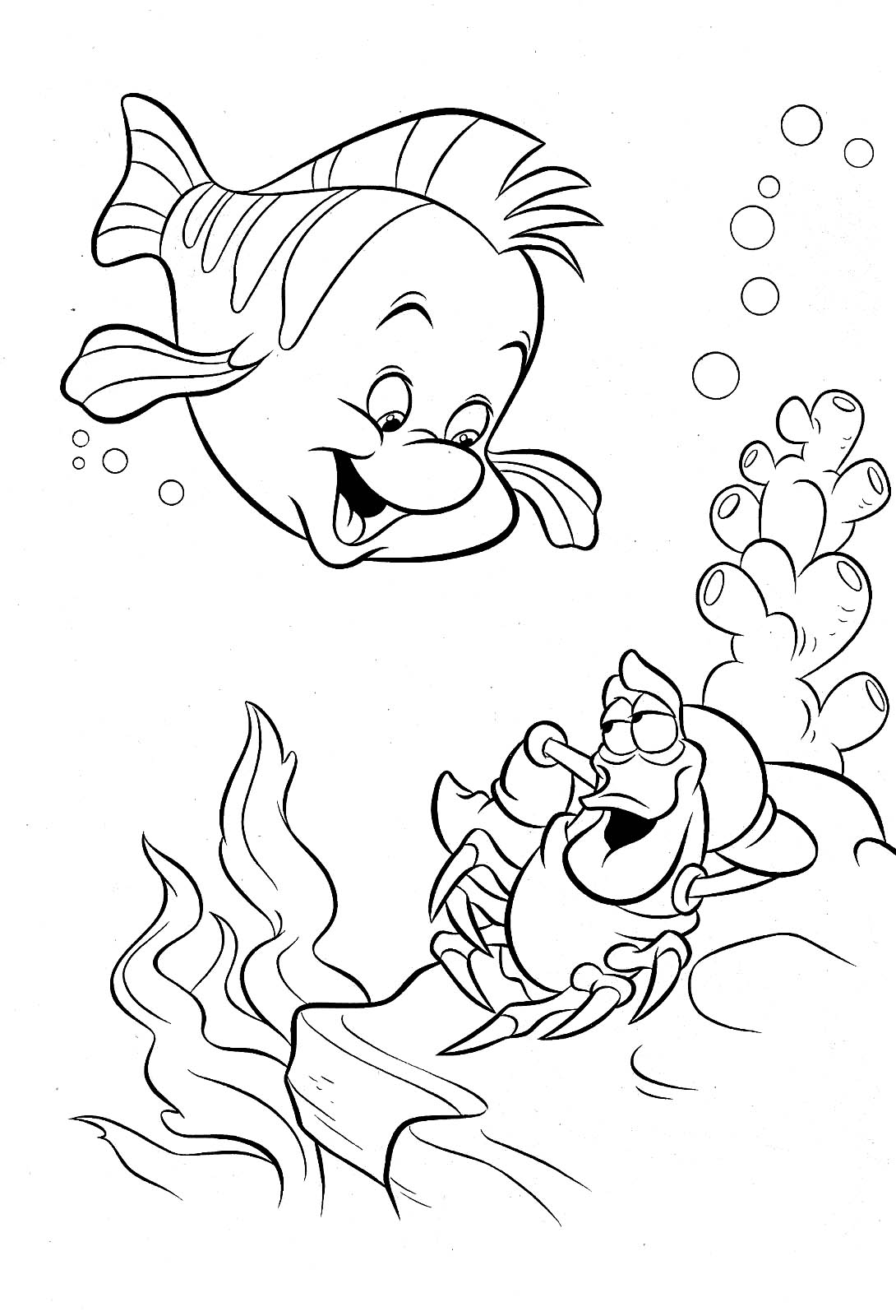 Punk Little Mermaid Coloring Pages Coloring Pages