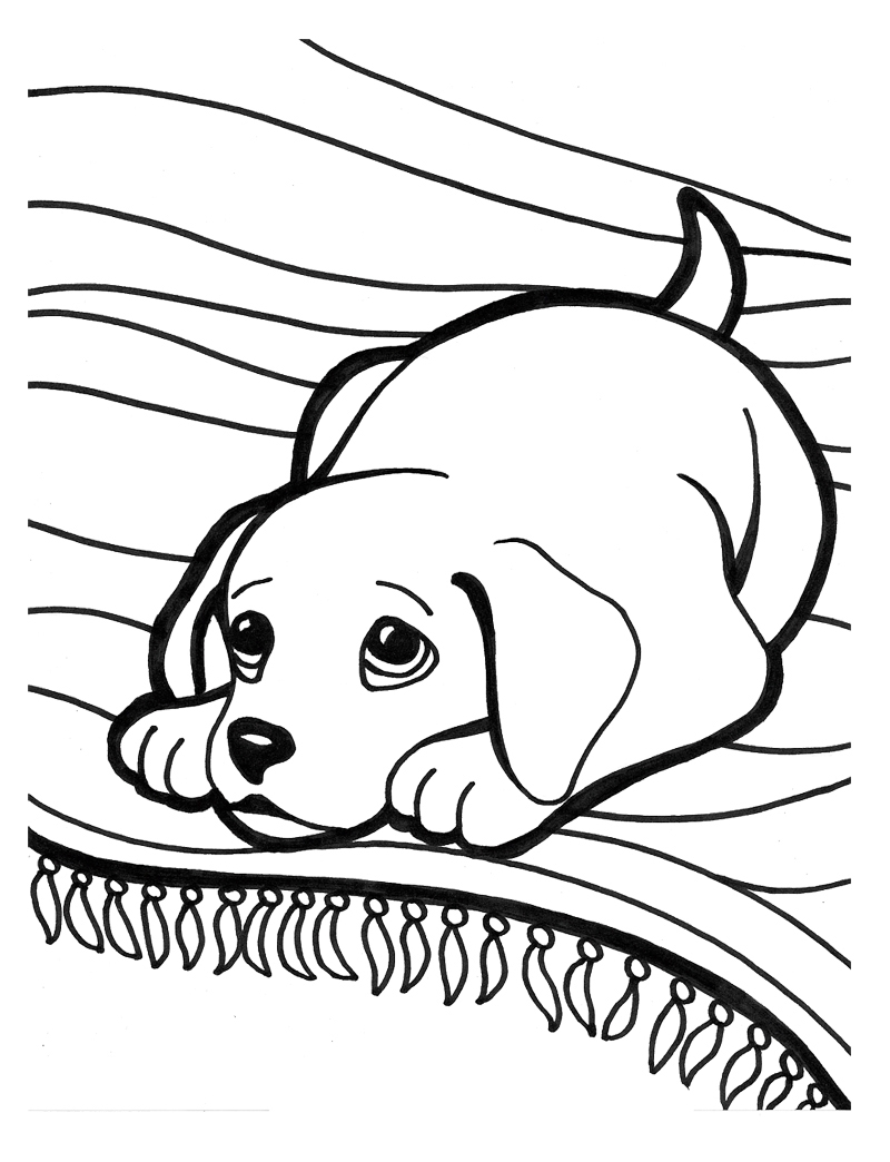 Printable Coloring Pages Puppy