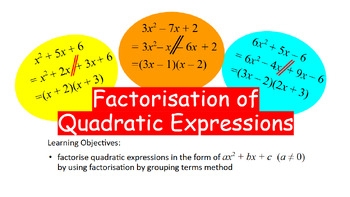 factorisation by grouping worksheet