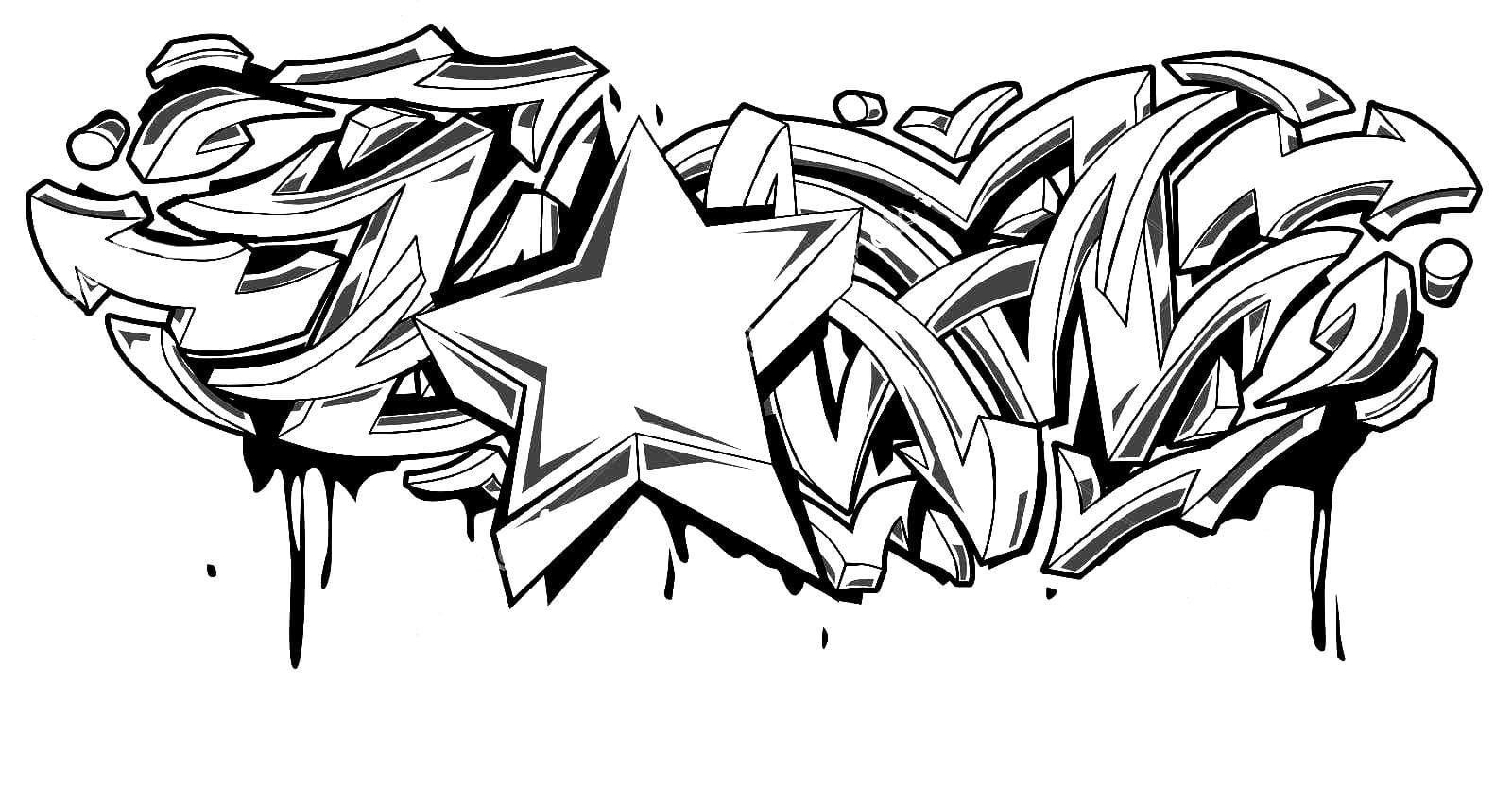 Graffiti Art Coloring Pages