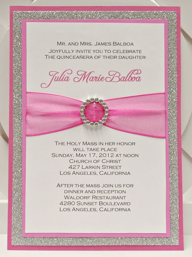 Quinceanera Invitations Templates In Spanish