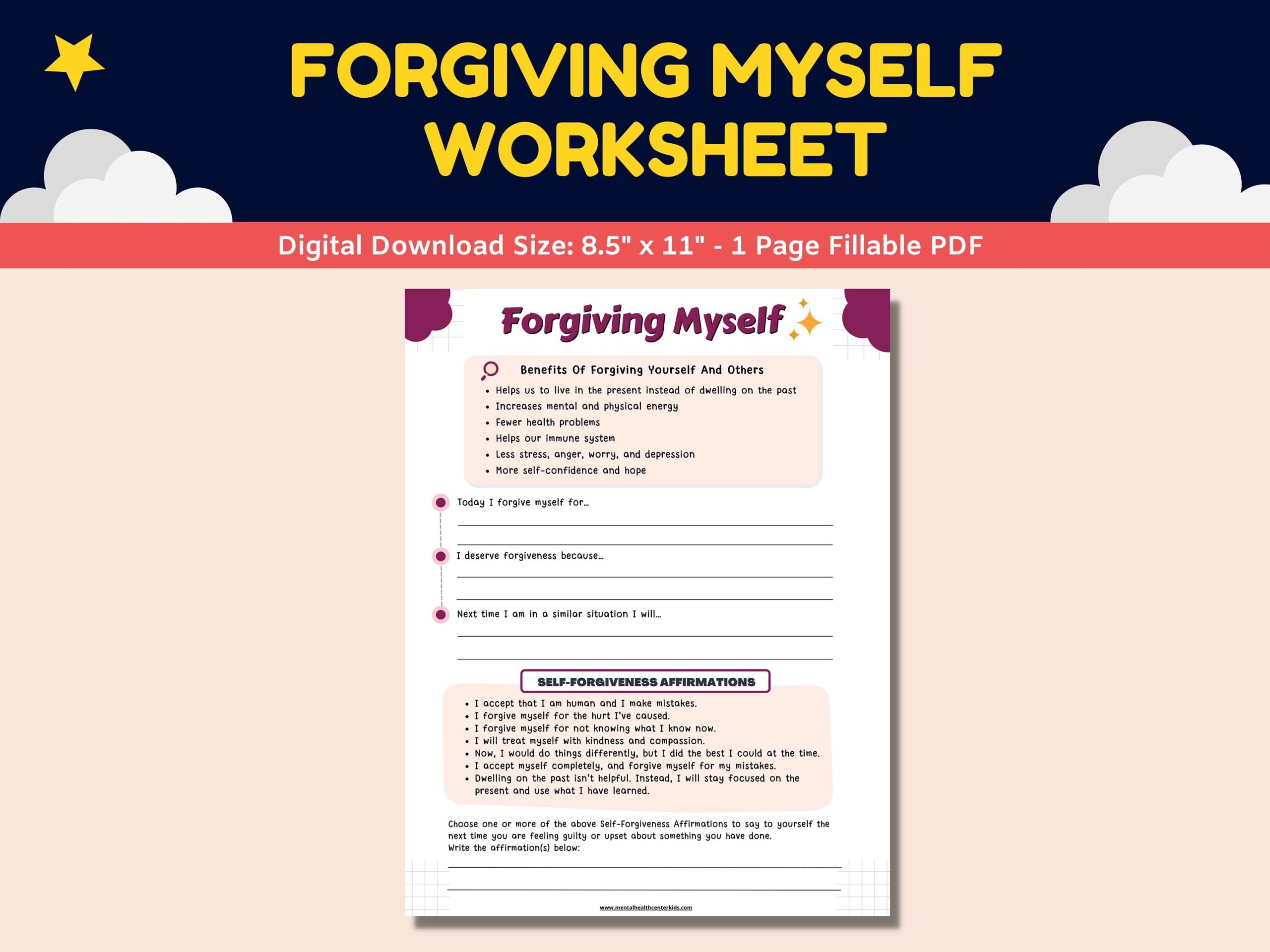 forgiveness worksheets