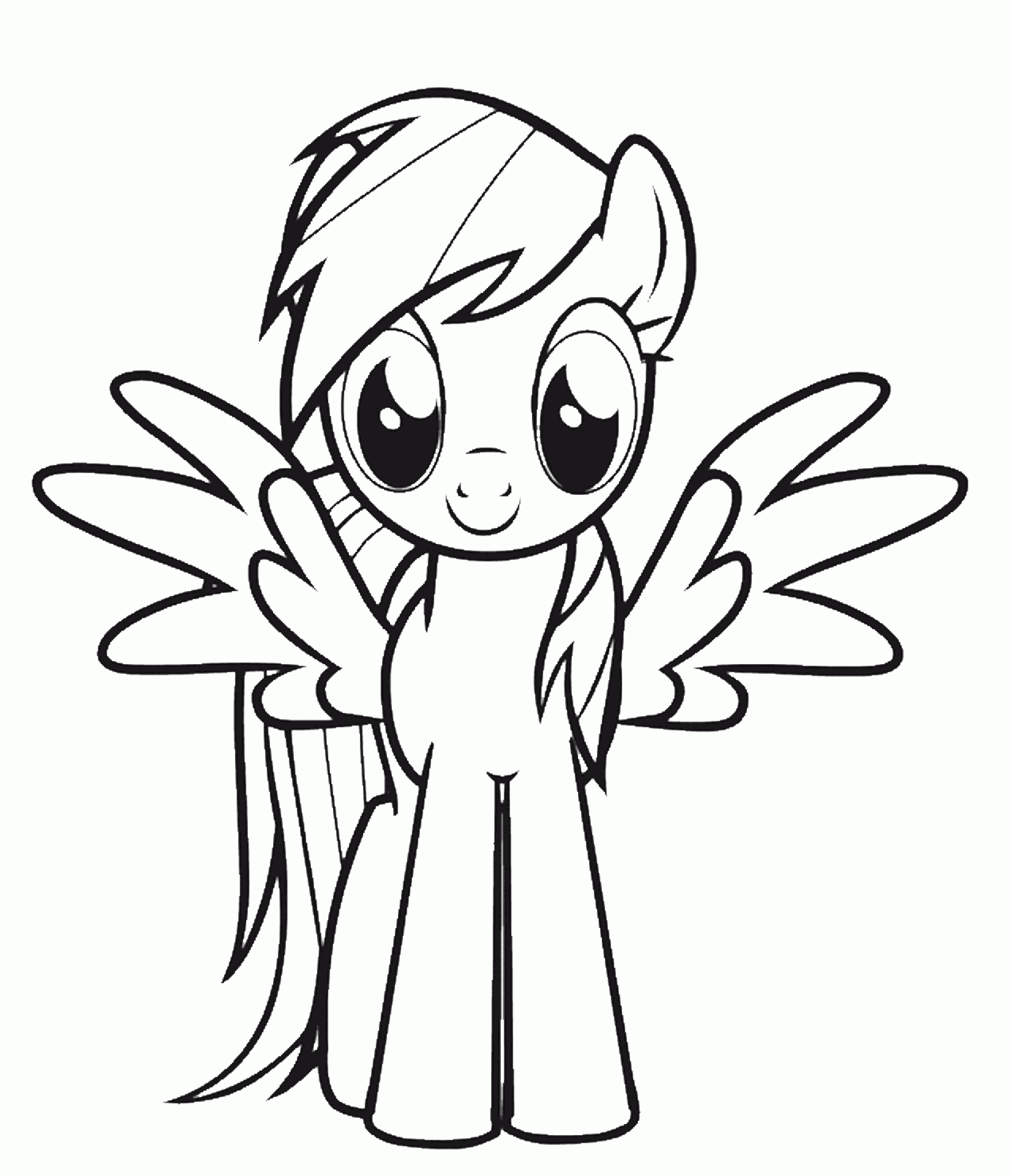 Rainbow Dash Coloring Pages