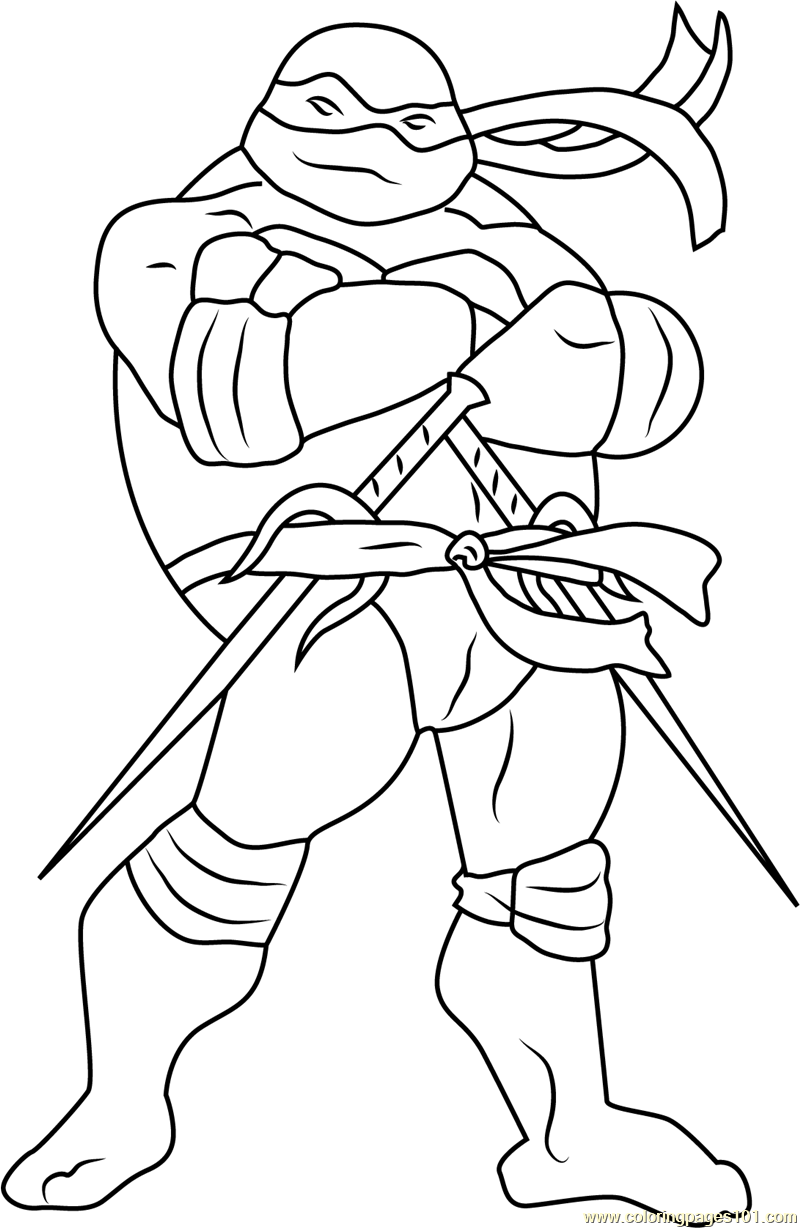 free teenage mutant ninja turtles coloring pages