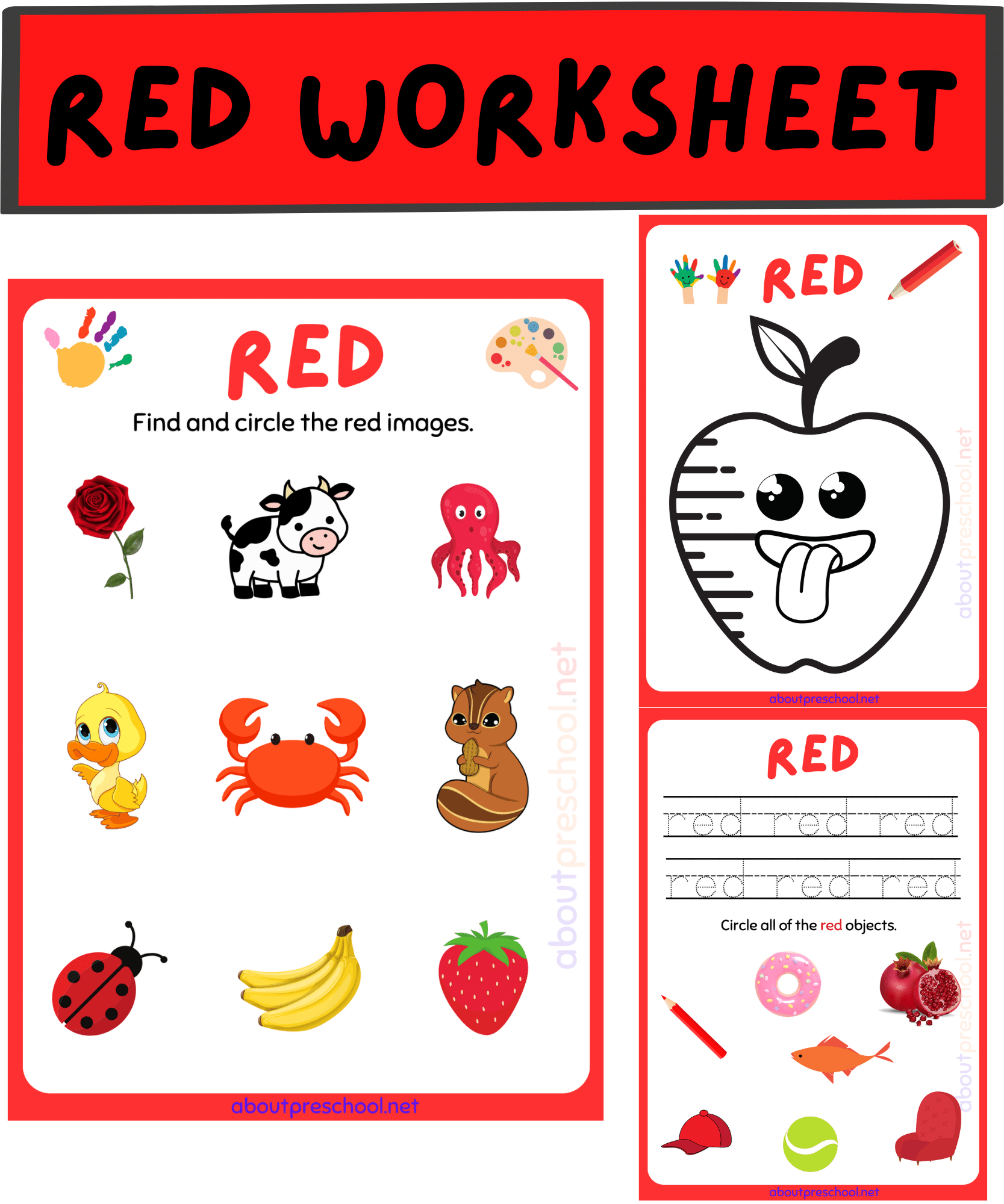 red worksheet