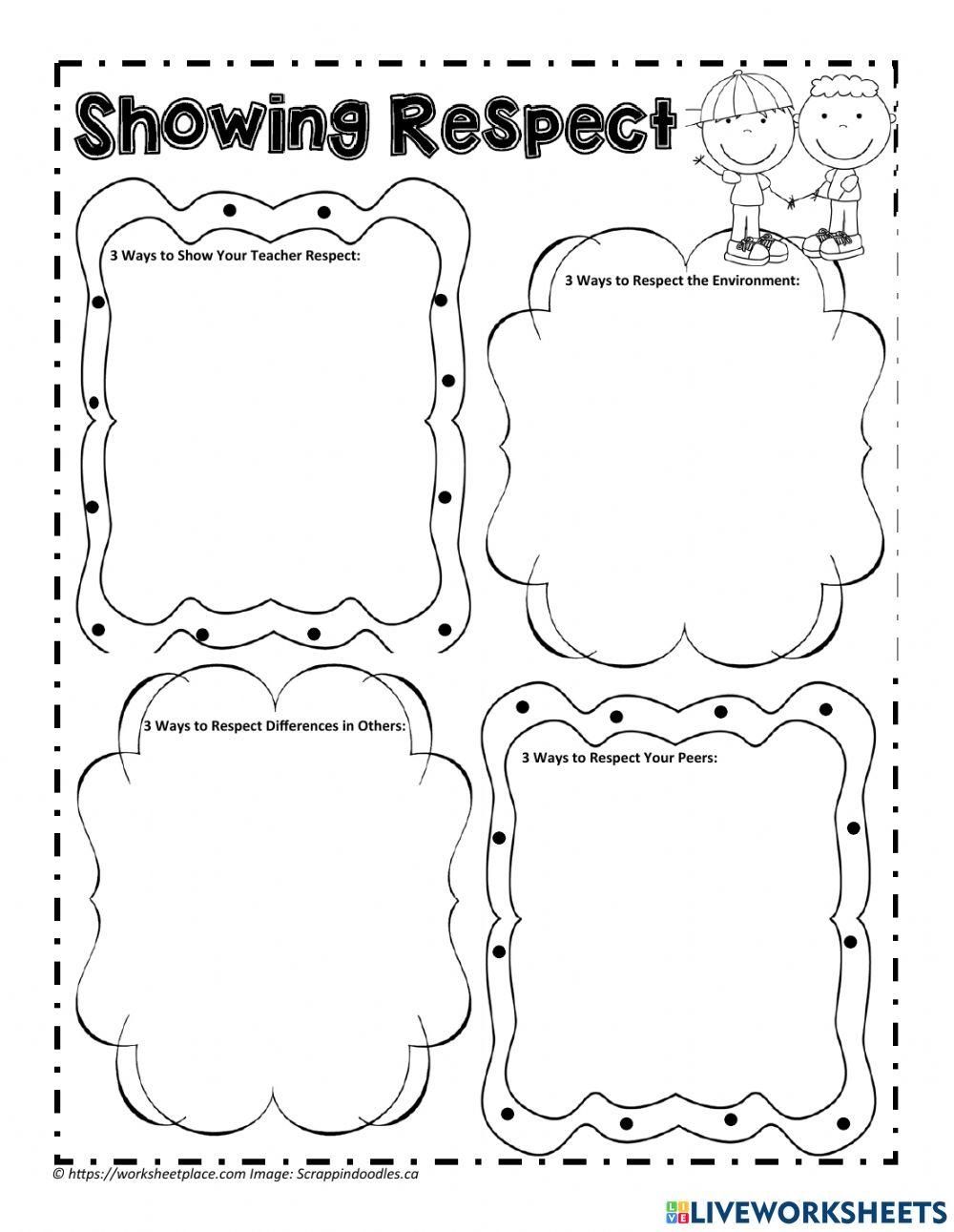 Respect Worksheet By Brookelyn Nichols Worksheets Library Worksheets 