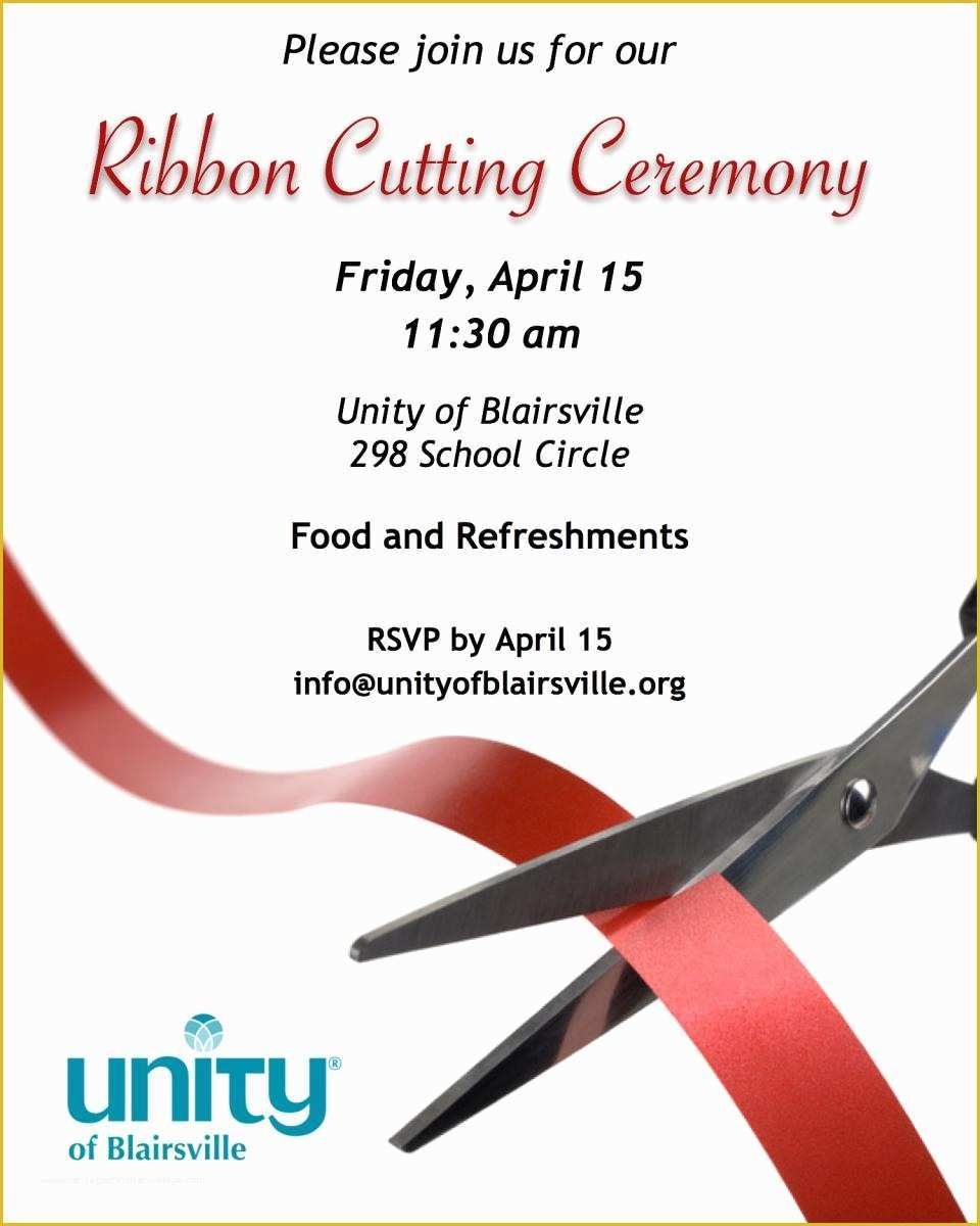 ribbon cutting ceremony invitation template