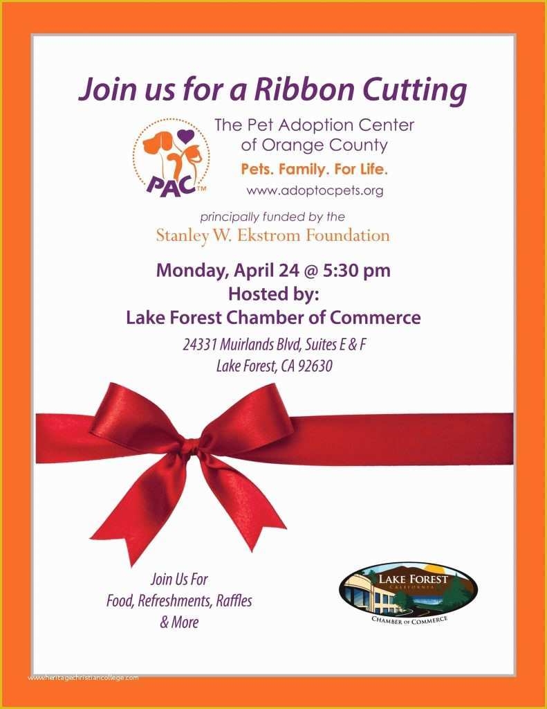 ribbon cutting invitation template