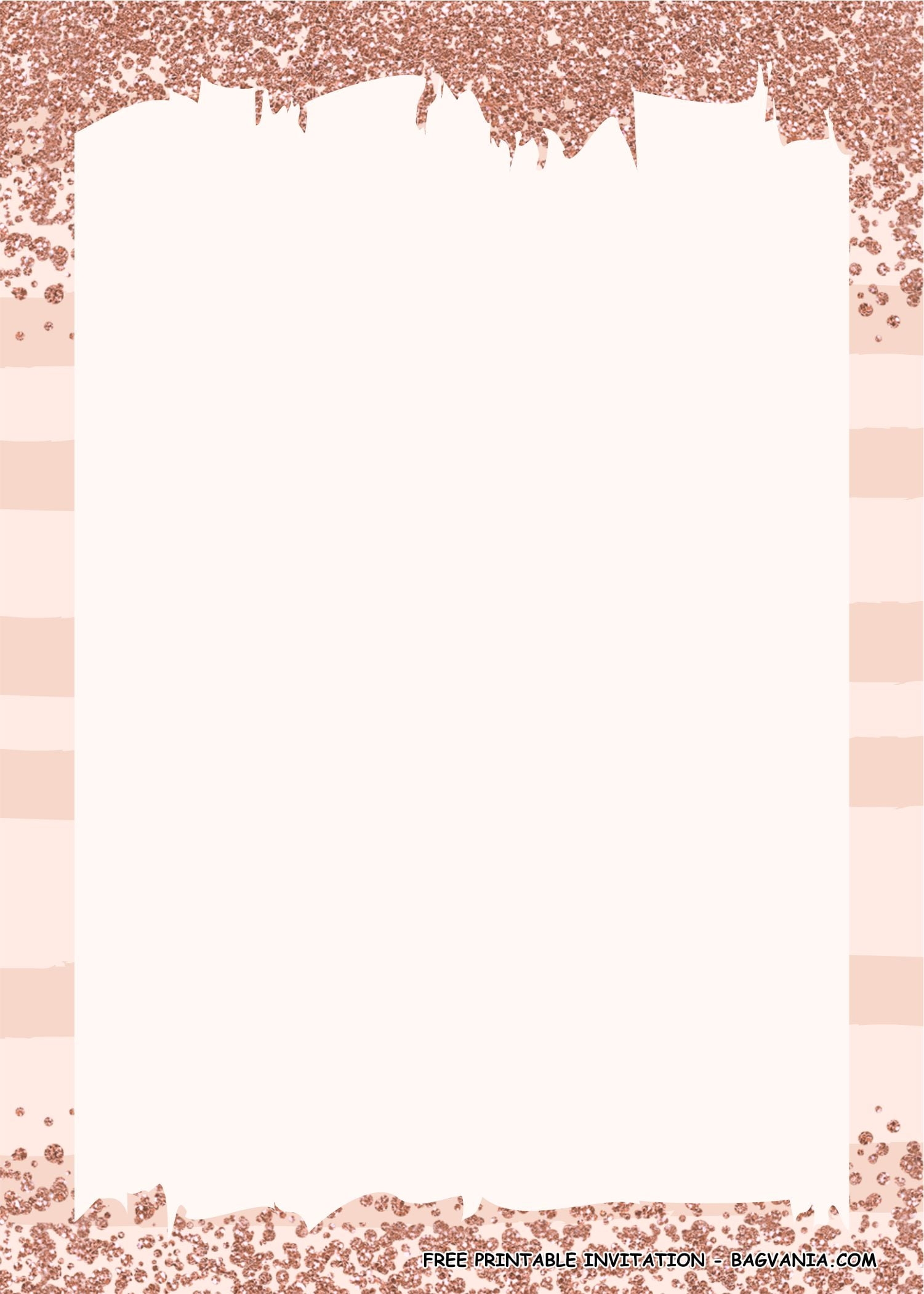 21st birthday invitations templates rose gold